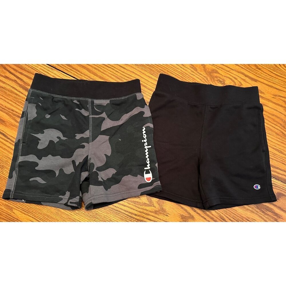 champion bundle of sweat shorts size s (7/8) 2 pairs!